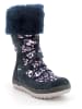 Primigi Leder-Winterstiefel in Dunkelblau/ Rosa