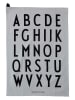 Design Letters Geschirrtuch in Hellgrau - (L)60 x (B)40 cm