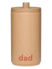 Design Letters Kubek termiczny "Dad" w kolorze beżowym - 350 ml