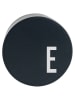 Design Letters Ladestecker "My Charger - E" in Schwarz - Ø 4,5 cm