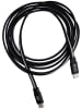 Design Letters USB-C-kabel zwart/wit - 200 cm