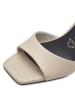 Marco Tozzi Leder-Sandaletten in Creme