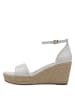Marco Tozzi Sleehaksandalen wit
