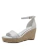 Marco Tozzi Sleehaksandalen wit