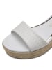 Marco Tozzi Sleehaksandalen wit