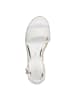 Marco Tozzi Sleehaksandalen wit