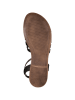 Marco Tozzi Leder-Sandalen in Silber