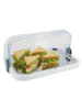 APS 5-delige set: buffetvitrine wit/transparant - (B)44 x (H)32 x (D)20,5 cm