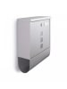 Lifa Living Skrzynka w kolorze srebrnym na listy - 30 x 34 x 9 cm