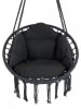 Lifa Living Fotel wiszący w kolorze antracytowym - wys. 120 x Ø 80 cm