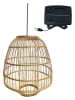 lumisky LED-Solarleuchte "Mykonos" in Natur - (H)35 x Ø 30 cm