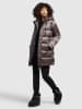 Khujo Winterjas "Word Satin" zilverkleurig