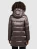 Khujo Winterjas "Word Satin" zilverkleurig