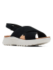 Clarks Leder-Sandalen "DashLite Wish" in Schwarz