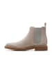 Clarks Leder-Chelsea-Boots "Clarkdale Easy" in Grau