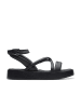 Clarks Leder-Sandalen "Alda Cross" in Schwarz