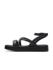 Clarks Leder-Sandalen "Alda Cross" in Schwarz