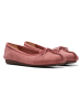 Clarks Leder-Ballerinas "Freckle Ice" in Rosa