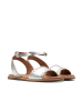 Clarks Leder-Sandalen "Maritime May" in Silber
