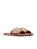Clarks Leder-Pantoletten "Maritime Mule" in Hellbraun