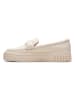 Clarks Skórzane slippersy "Mayhill Cove" w kolorze beżowym