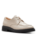 Clarks Leder-Schnürschuhe "Splend Weave" in Beige