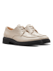 Clarks Leder-Schnürschuhe "Splend Weave" in Beige