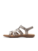 Clarks Leder-Sandalen "Elizabelle Sky" in Grau