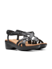 Clarks Leder-Sandaletten "Tuleah May" in Schwarz