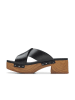 Clarks Leren slippers "Sivanne Walk" zwart