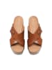 Clarks Leren slippers "Sivanne Walk" lichtbruin