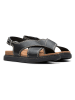 Clarks Leder-Sandalen "Arwell Sling" in Schwarz