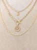 atelier MIU Vergulde ketting met zirkonia - (L)50 cm