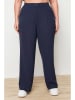 trendyol Marlenehose in Dunkelblau
