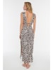 trendyol Kleid in Beige/ Rosa/ Schwarz