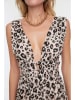 trendyol Kleid in Beige/ Rosa/ Schwarz