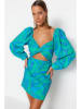 trendyol Jurk blauw/groen