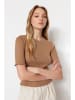 trendyol Shirt in Camel