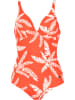 Naturana Badeanzug in Orange/ Creme