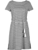 Naturana Kleid in Anthrazit/ Weiß