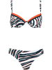 Naturana Bikini in Creme/ Dunkelblau