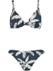 Naturana Bikini in Dunkelblau/ Creme
