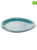 Villa d´Este 6-delige set: dessertborden "The Market" turquoise - Ø 20,5 cm