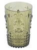 Villa d´Este 6-delige set: glazen "Fashion" oranje/groen - 400 ml