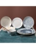 Villa d´Este 6er-Set: Schalen "Soho" in Weiß/ Schwarz/ Beige - Ø 11,8 cm