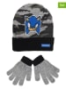 Sonic 2tlg. Winteraccessoires-Set "Sonic" in Schwarz/ Grau