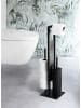 Wenko Toiletborstelgarnituur zwart - (B)18 x (H)70 x (D)23 cm