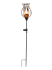 Garden Hero LED-Solar-Gartenstecker in Schwarz/ Orange - (H)90 x Ø 15 cm