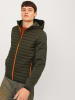 Jack & Jones Softshelljas donkergroen/oranje