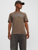 Jack & Jones Koszulka "Caleb" w kolorze brązowym